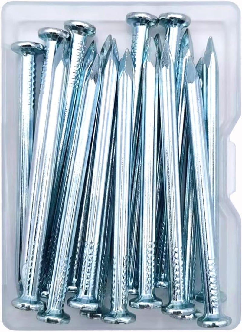 Eloogaa 18pcs 2-3/8 inch Wall Nails,Galvanized Hardware Nails,Good Hardness Wall Nails for Hanging Pictures - Image 1